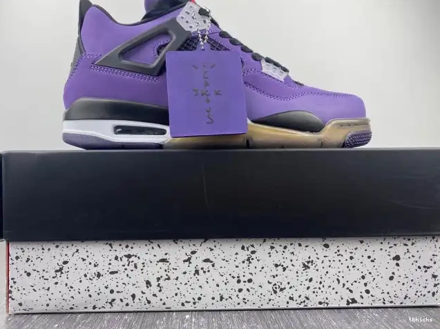 Cheap TB Purple LN4 766296 (Friends Scott Travis and Family) Jordan 4 Retro 0603